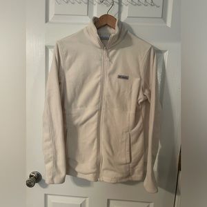 Columbia Cream Fleece Coat Size XL (fits like a Lg)